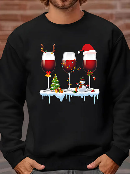 Men's Christmas Sweatshirt - Wine - Various Colours