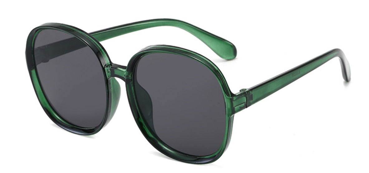 Ladies Oversize Round Frame Sunglasses - various colours