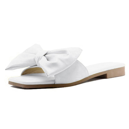Women's Bow Knot Flat Slip On Sandal