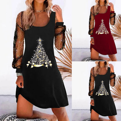 Christmas Party Dress - Christmas Tree - Various Colours