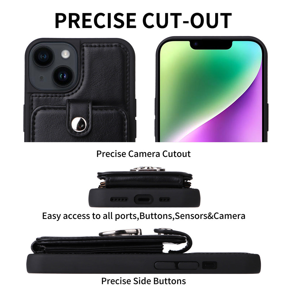 iphone Case - Models 12 - 16 with Accordion Card Holder