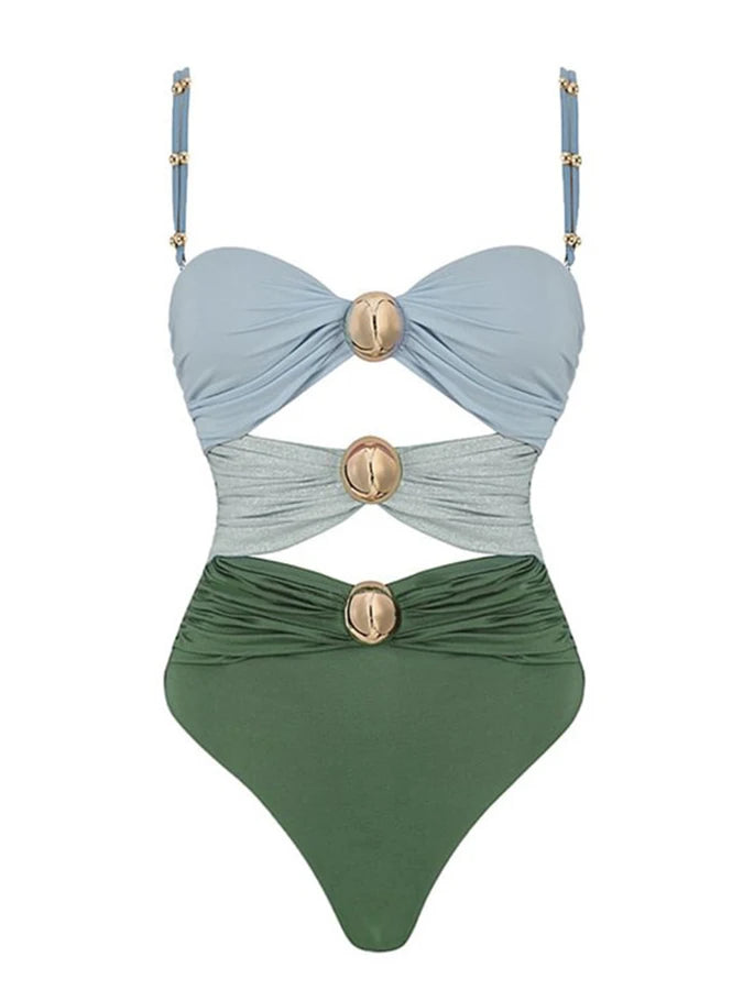 Women's Swimsuit One Piece with matching Cover Up Skirt - various colours