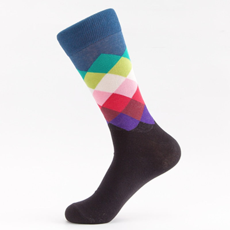 Socks - Argyle Print