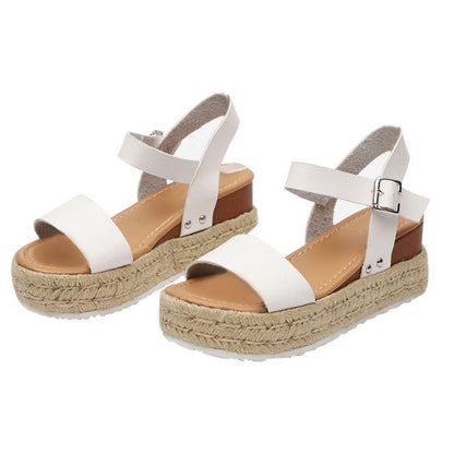 Women's Leopard Print Wedge Sandal