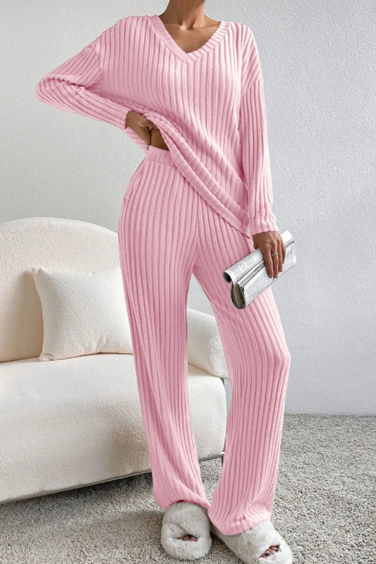 Women's Ribbed Loungewear Set