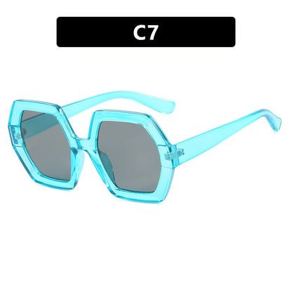 Ladies Polygon Sunglasses Anti-UV - various colours