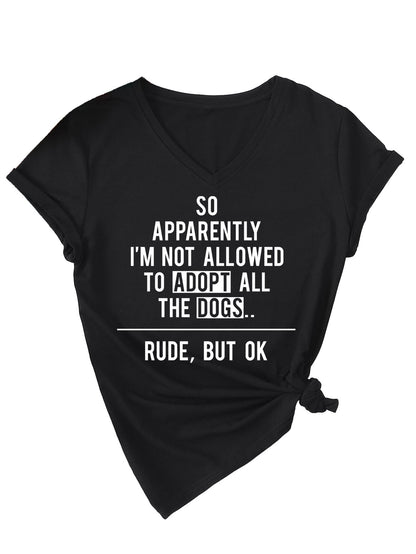 Slogan Tee - Adopt the Dogs - various colours