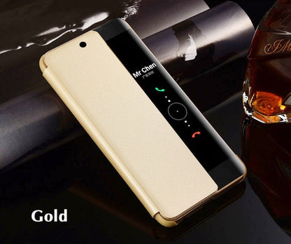Huawei P10 P20 Leather Flip Phone Case