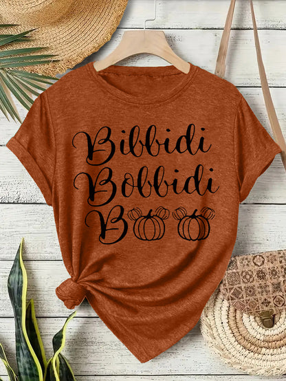Halloween Slogan T Shirt - Bibbidi Bobbidi Boo