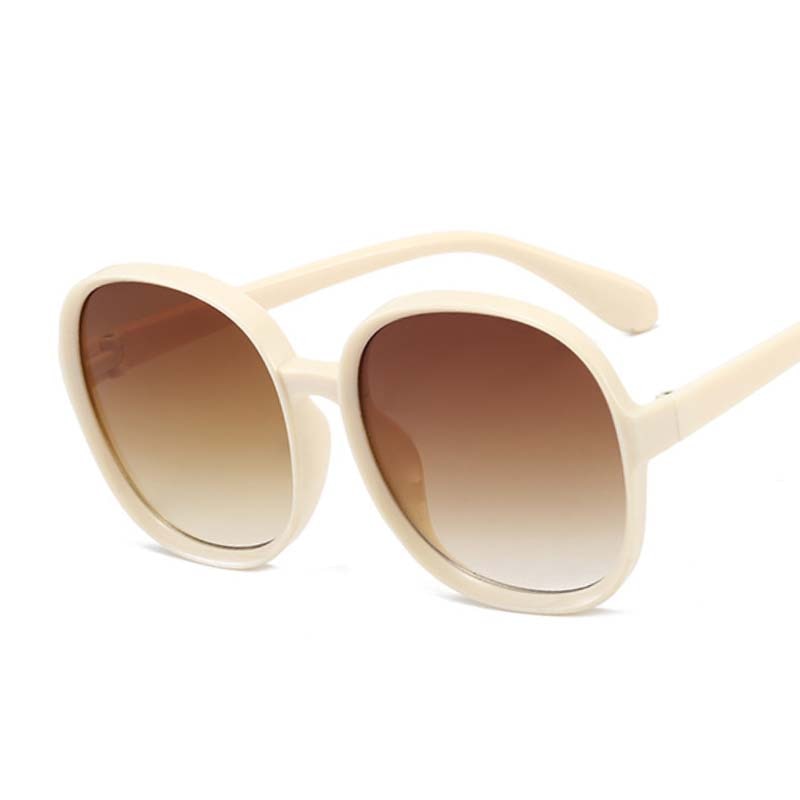 Ladies Oversize Round Frame Sunglasses - various colours