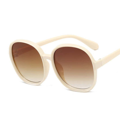 Ladies Oversize Round Frame Sunglasses - various colours