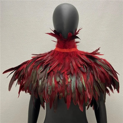 Halloween Gothic Feather Cloak