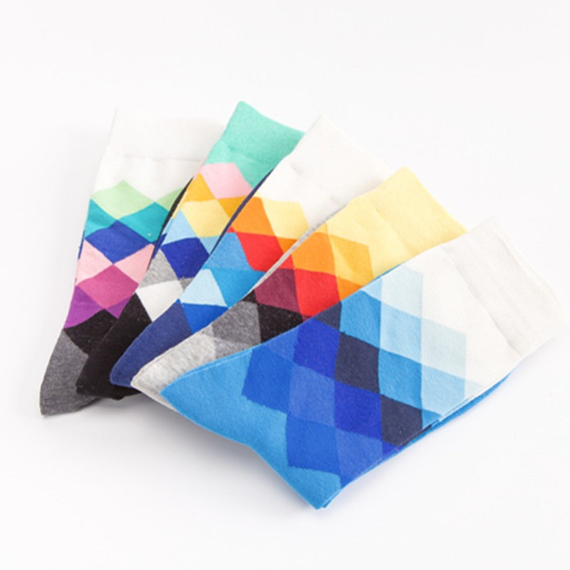 Socks - Argyle Print