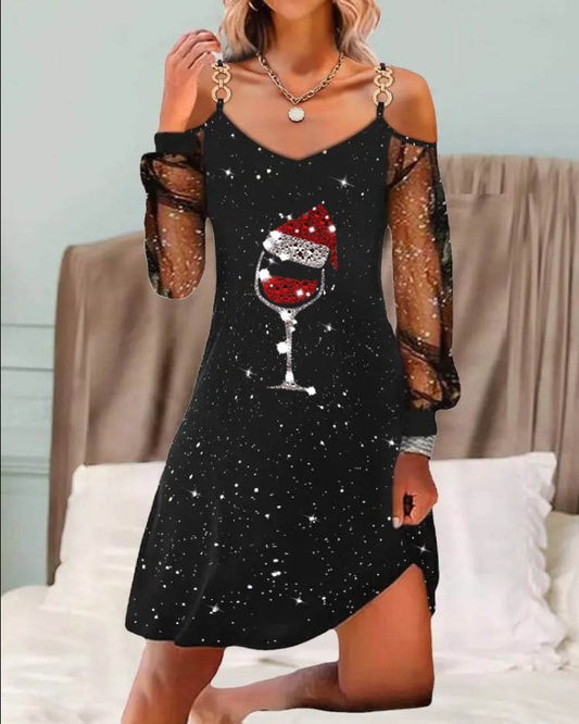 Christmas Party Dress - Wine - Various Colours