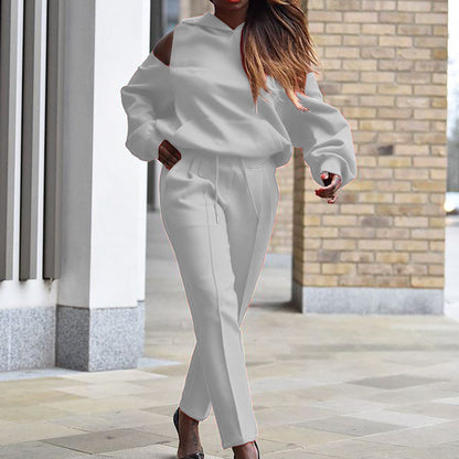 Women's Hooded Loungewear Set - Various Colours