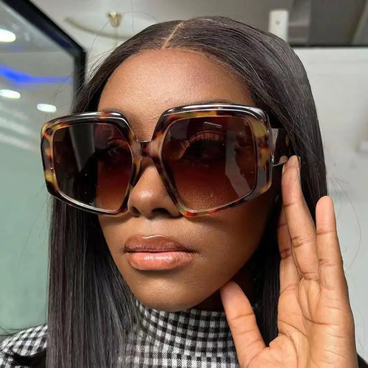 Ladies Oversized Square Sunglasses - various colours