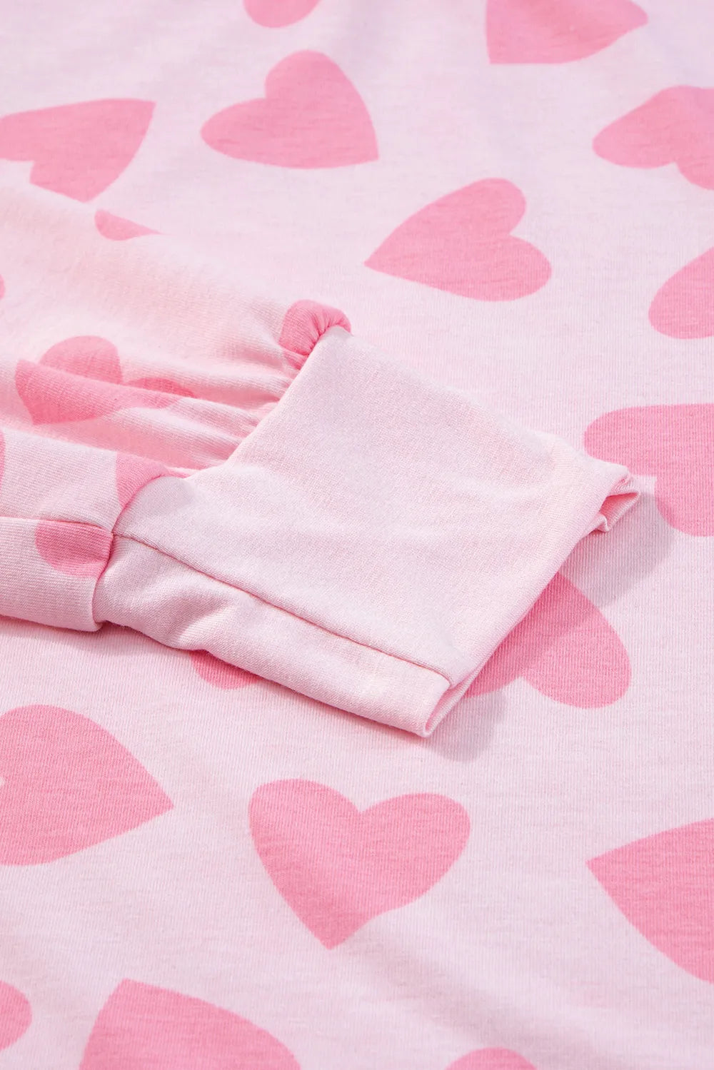 Women's Two Piece Heart Print Long Sleeve Pyjama Set