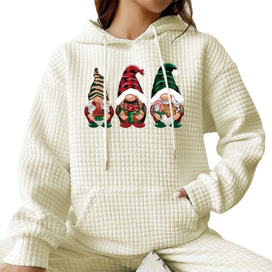 Christmas Hoodie - Waffle Gonk Print - Various Colours