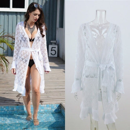 Women's Beach Cover Up Long Sleeve
