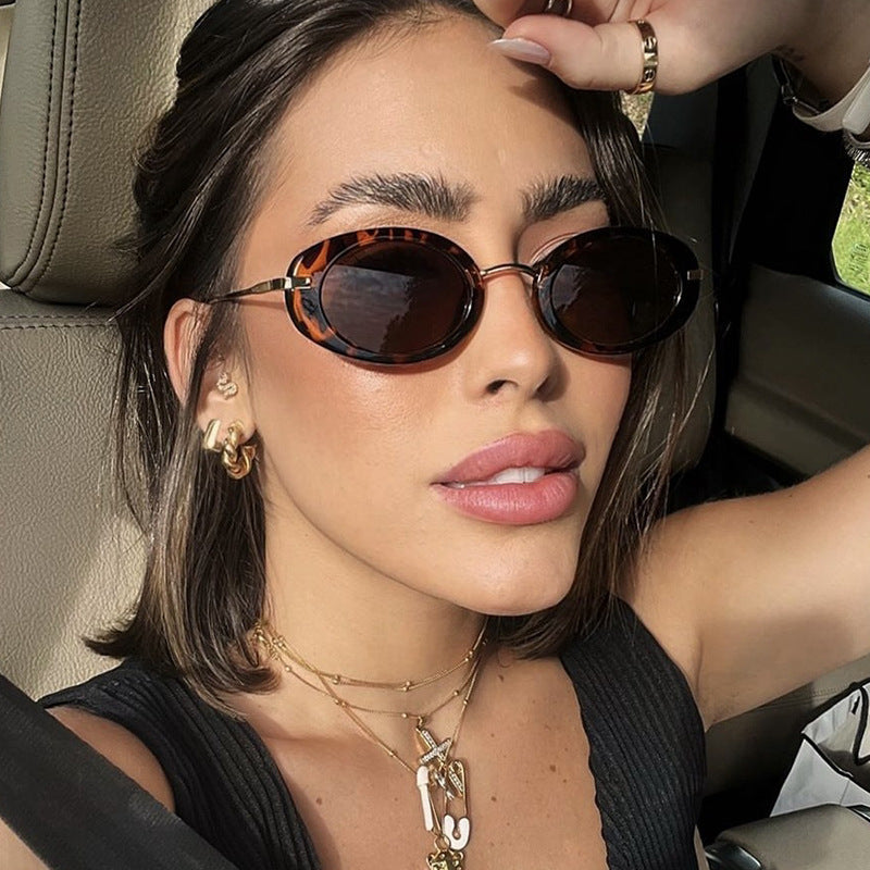 Ladies Small Frame Oval Sunglasses - various colours
