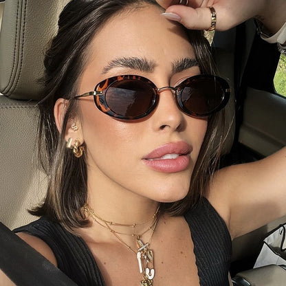 Ladies Small Frame Oval Sunglasses - various colours