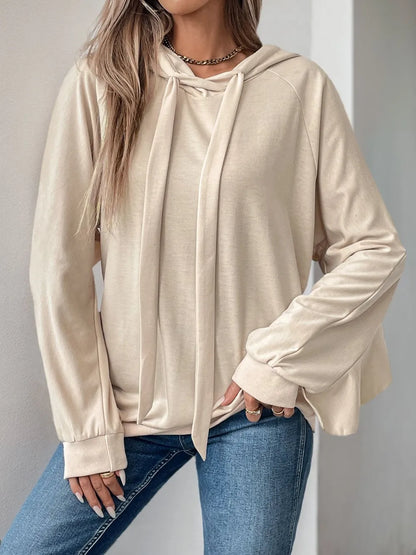 Women's Hoodie - Ruffled Sleeve
