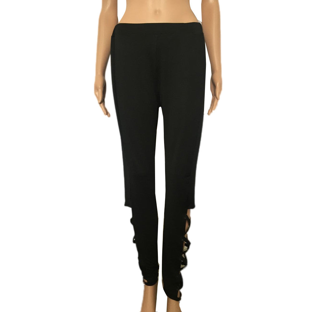 Women's Leggings - Cut Out Detail - Plus Size