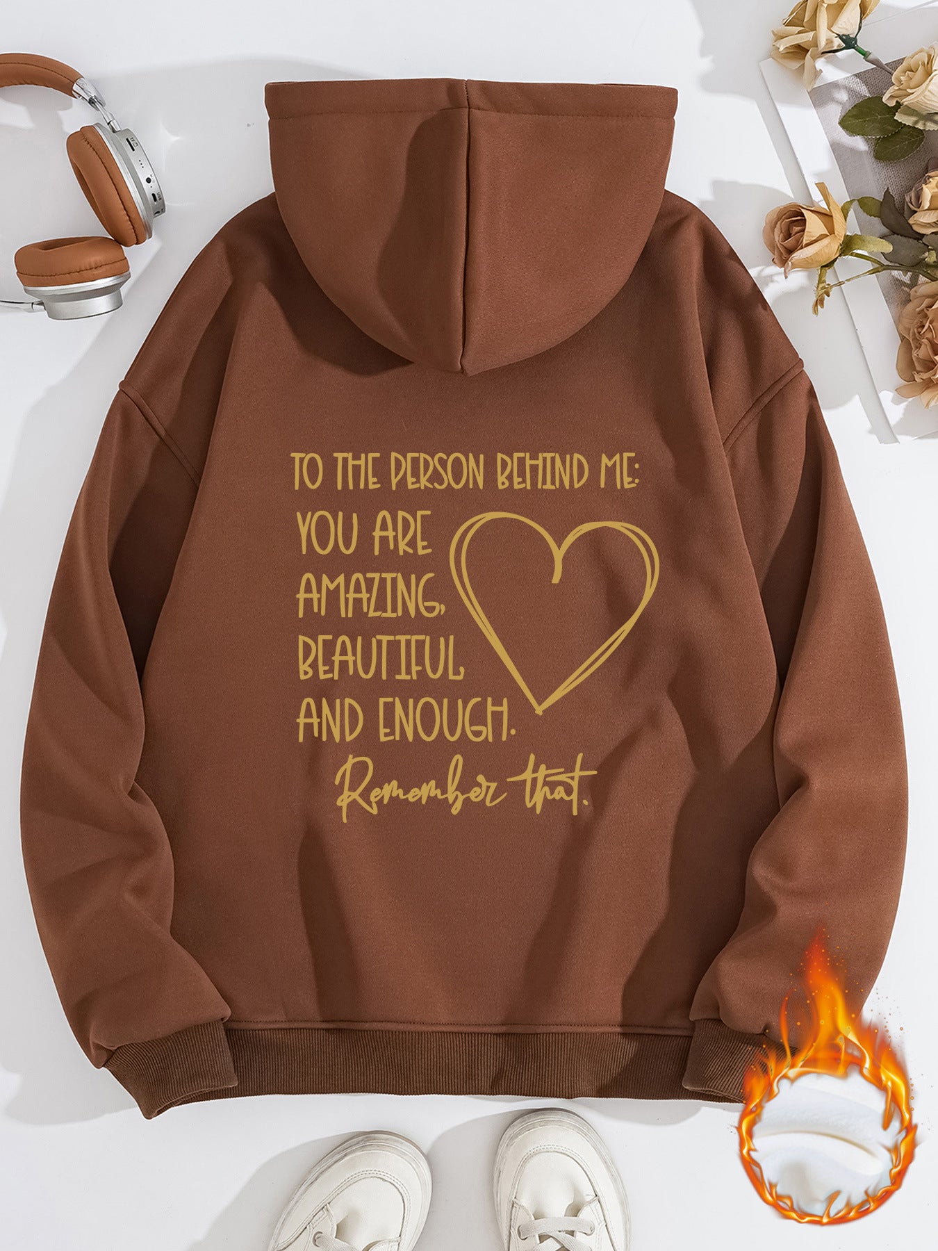Fleece Lined Hoodie - Person Behind Me