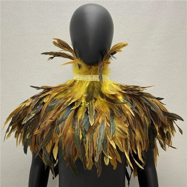 Halloween Gothic Feather Cloak
