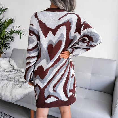 Valentines Inspired Jumper Sweater Dress