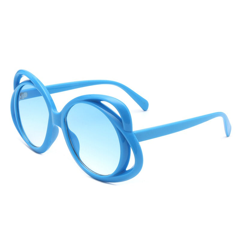 Ladies Oval Frame Sunglasses - various colours