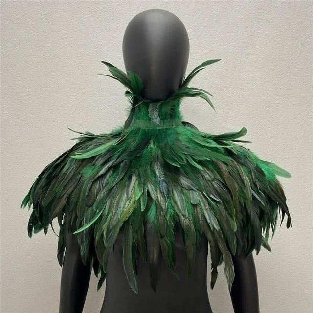 Halloween Gothic Feather Cloak