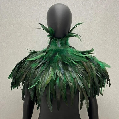 Halloween Gothic Feather Cloak