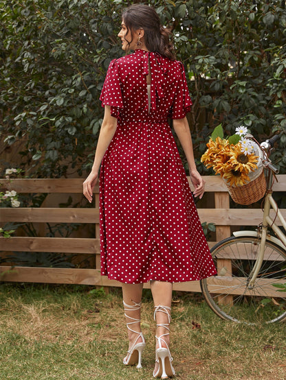 Ladies Polka Dot Maternity Dress  - Mum To Be - Pregnancy