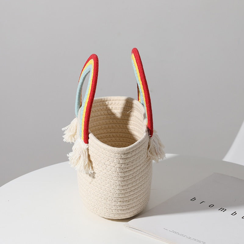 Summer Rainbow Beach Bag