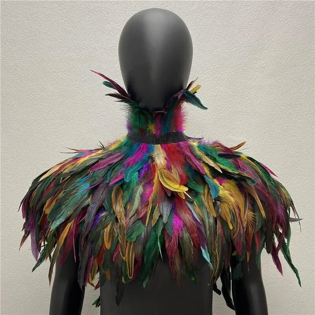 Halloween Gothic Feather Cloak