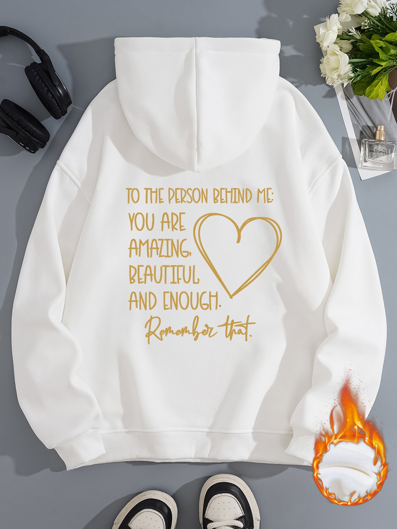 Fleece Lined Hoodie - Person Behind Me