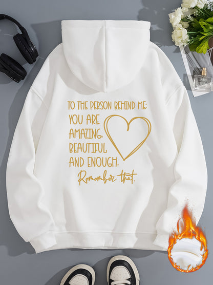 Fleece Lined Hoodie - Person Behind Me