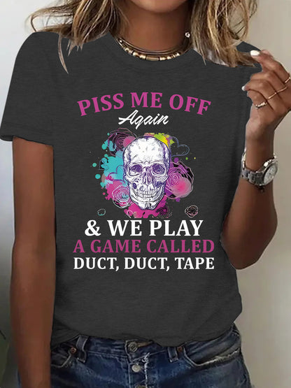Slogan Halloween T Shirt - Duct Duct Tape