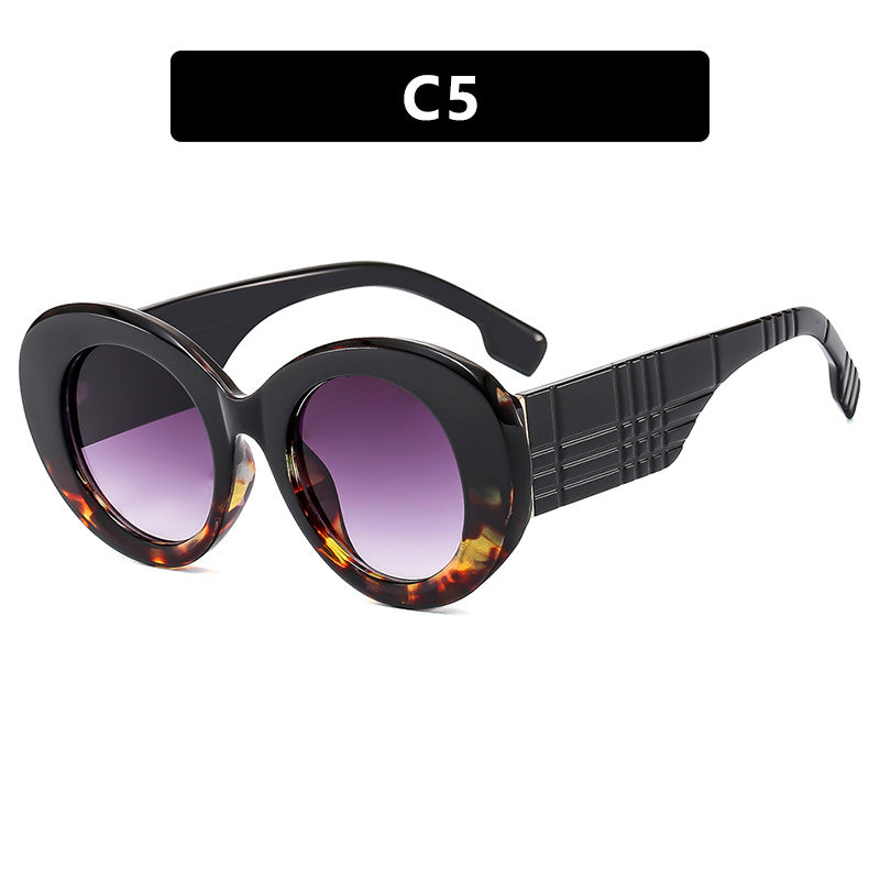 Ladies Large Frame Circular Sunglasses - various colours