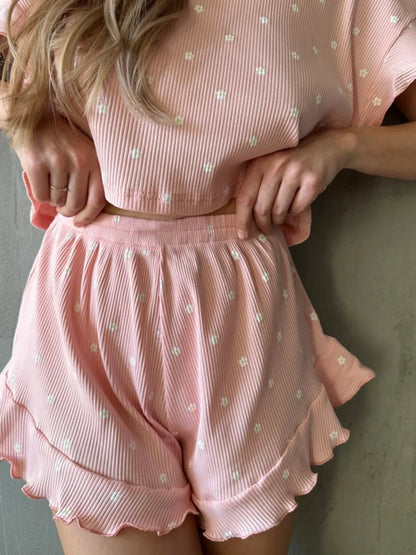 Women's Polka Dot Pyjama Set - various styles/colours