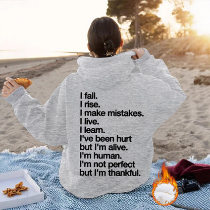 Hoodie - Not Perfect But Thankful - Various Colours