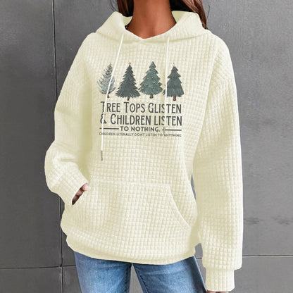 Christmas Hoodie - Waffle - Christmas TreeTops