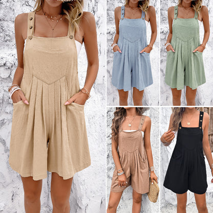 Women's Casual Romper Short Jumpsuit - various colours