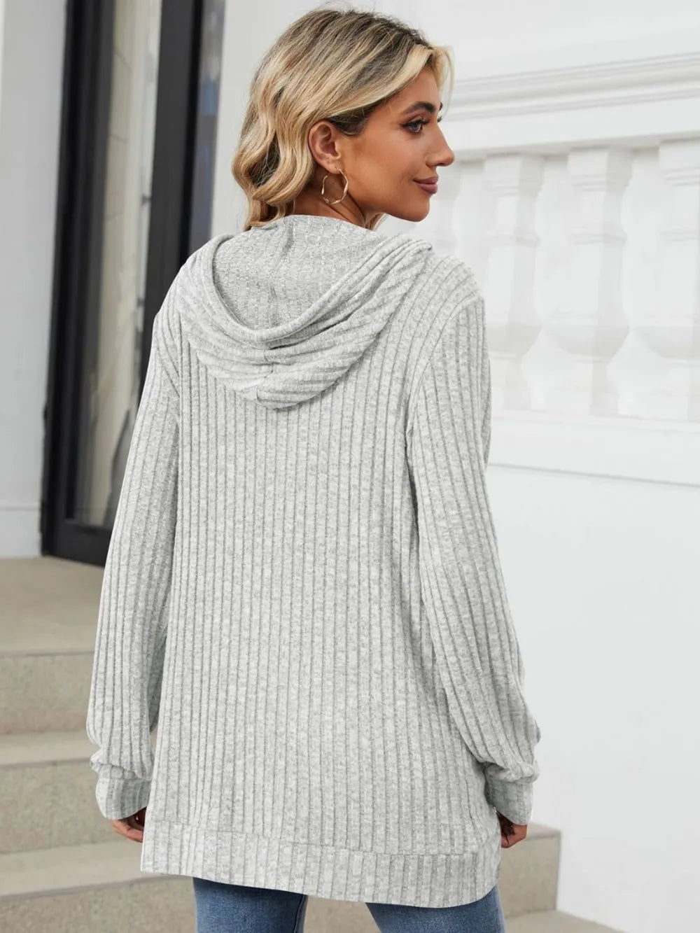 Women's Hoodie - Ribbed - Various Colours