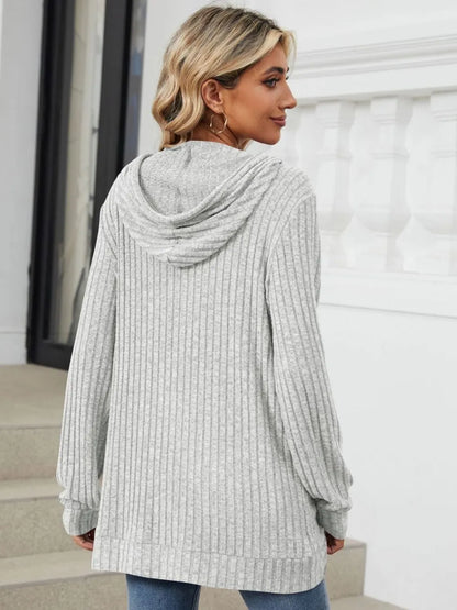 Women's Hoodie - Ribbed - Various Colours