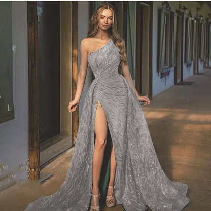 Women's Full Length Sequin Dress - Various Colours