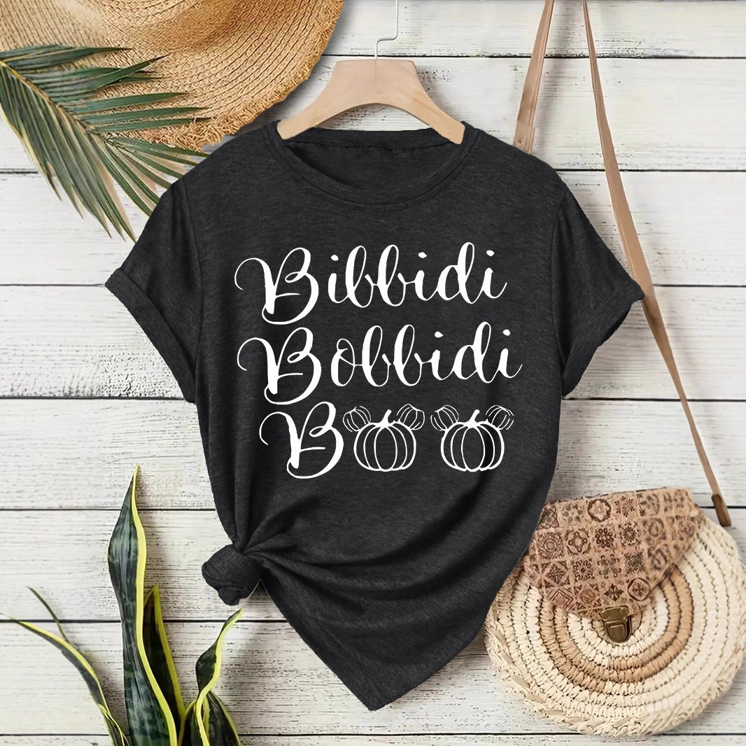 Halloween Slogan T Shirt - Bibbidi Bobbidi Boo