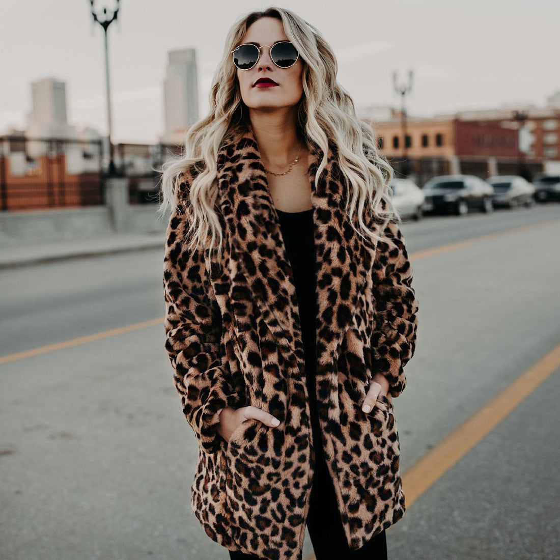 Leopard Print Coat