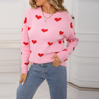 Valentines Inspired Jumper - Heart Print